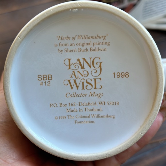 Lang and wise collectors mug “herbs of Williamsburg” - Picture 3 of 3